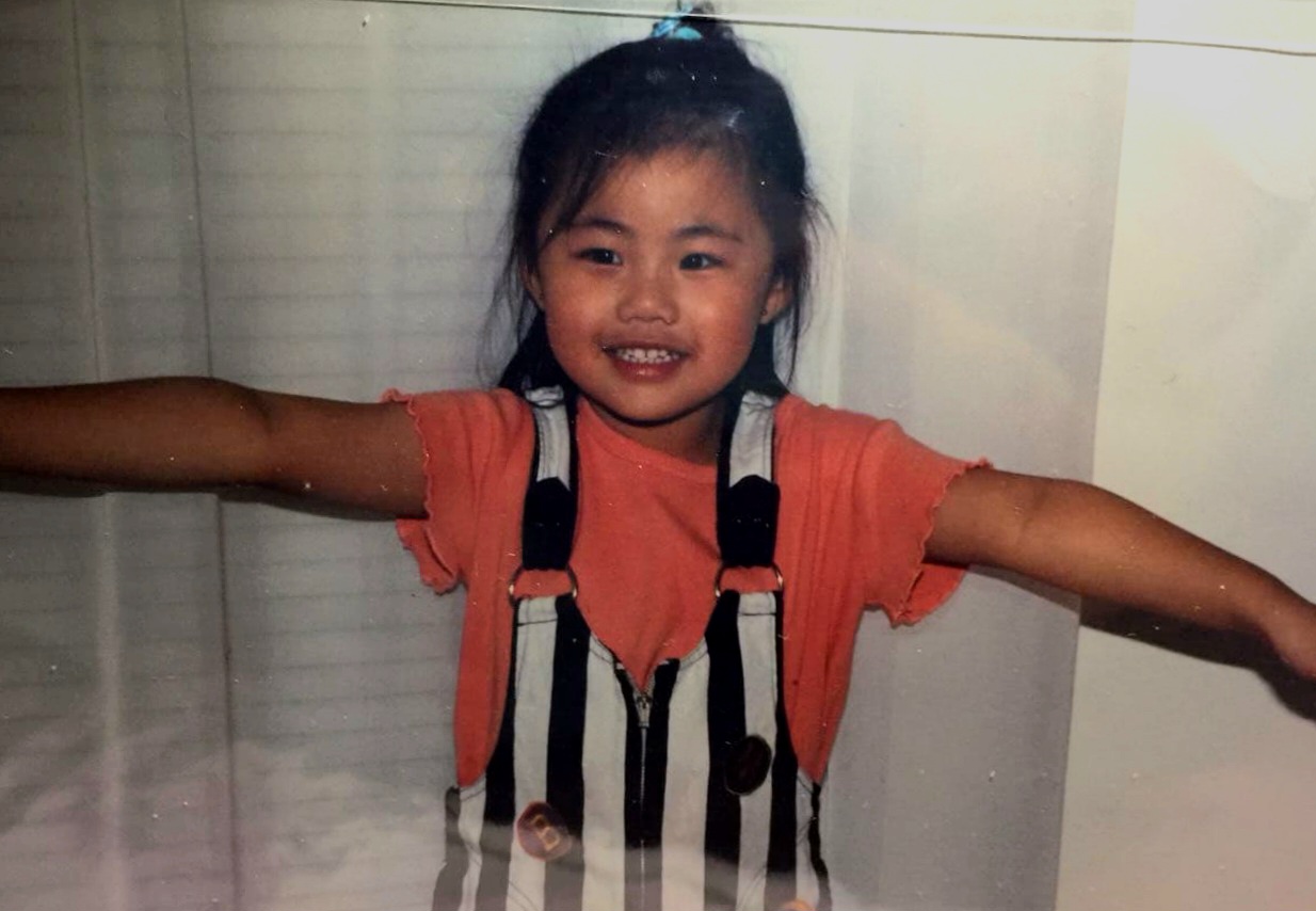 Rachel Wong as a child